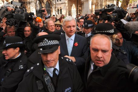 „Verzweifelter Mann“: Assange im November 2011 in London