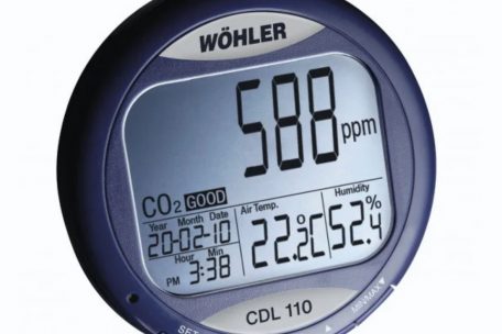 Einer der CO2-Messer, die das Bildungsministerium bestellt hat: Modell „CDL 110 CO2“ der Marke Wöhler