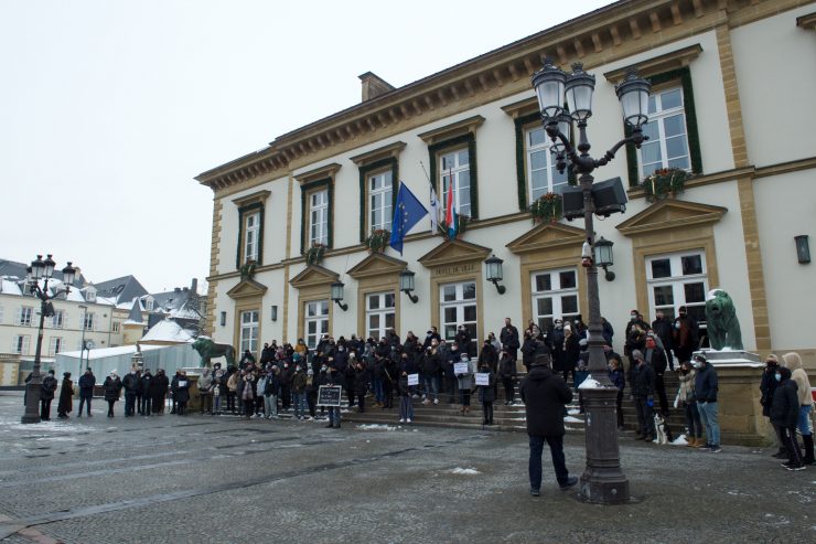 Luxemburg-Stadt / Mitglieder des Horeca-Sektors demonstrierten am Samstagnachmittag