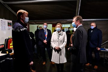Impfen in Luxemburg / Großherzog Henri besucht das Impfzentrum auf Limpertsberg