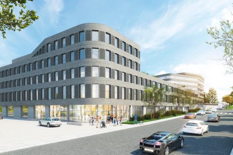 So soll das Projekt „Ettelbruck One“ nach der Fertigstellung (voraussichtlich Ende 2023) aussehen
