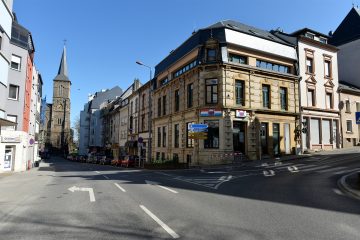 Düdelingen / Baumabholzungen: Vorbereitungsarbeiten zur letzten Shared-Space-Phase kündigen sich an