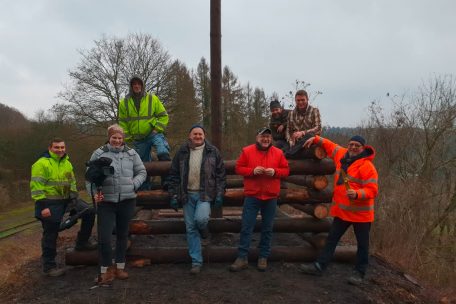 2019 konnte die Burg noch ohne Masken und Hygienemaßnahmen aufgebaut werden
