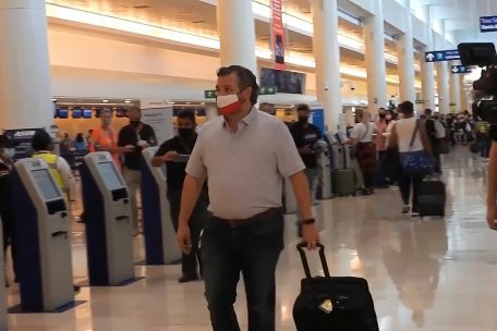 Der Republikaner Ted Cruz war am Mittwoch mit seiner Familie nach Cancún in Mexiko geflogen