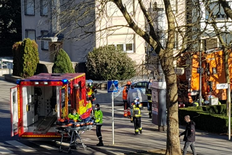 Unfall / Entwarnung: Escher Müllmann nur leicht verletzt