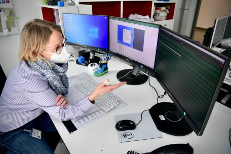 Bioinformatikerin Dr. Anke Wienecke-Baldacchino findet ihr Glück in sehr langen Datenreihen 