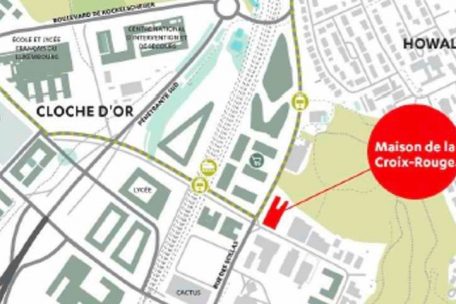 Zentrale Zentrale: Das „Haus des Roten Kreuzes“ soll vielfältig leicht erreichbar sein