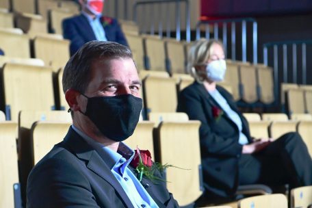 Yves Cruchten und Paulette Lenert waren nach Zolver gekommen