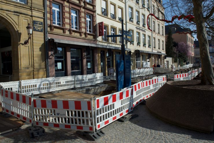 Luxemburg-Stadt / Arbeiten auf der „Plëss“ sollen bis zum 7. April abgeschlossen sein