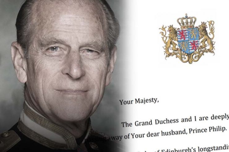 Prinz Philip / Großherzoglicher Hof kondoliert der Queen und dem Vereinigten Königreich