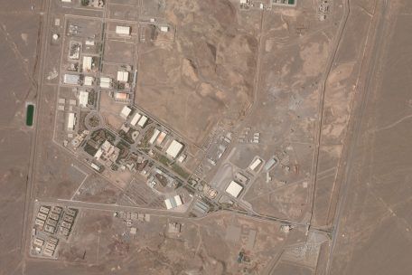 Das Satellitenfoto von Planet Labs Inc. zeigt die iranische Nuklearanlage Natans am 7.4.2021. In der iranischen Atomanlage Natans ist es nach Angaben der staatlichen Atomorganisation AEOI in der Nacht zum 11.4.2021 zu einem „Zwischenfall“ gekommen