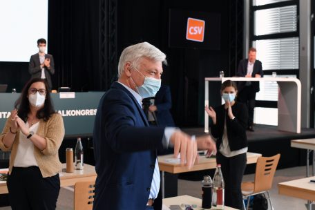 Mit 84,6 Prozent der Stimmen zum neuen CSV-Dirigenten gewählt: Claude Wiseler