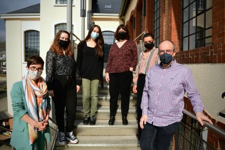 V.l.n.r.: Delphine Harmant, Laurie Dalle-Nogare, Mara Daro, Christelle Guillembert, Suzie Boulmedais und Guy Assa