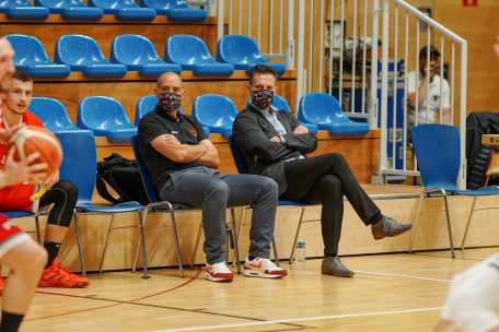 Wieder vereint: Nach einem Jahr als Head-Coach bei den Musel Pikes kehrte Chris Wulff (l.) als Assistant-Coach an die Seite von Pascal Meurs (r.) zurück