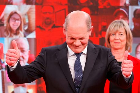 Parteitag der deutschen Sozialdemokraten / Kanzlerkandidat Scholz attackiert die Union scharf