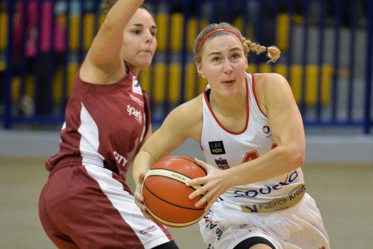 Damen-Basketball / Das Drei-Punkte-Duell: Pikes-Spielerin Charlie Bidinger vor dem zweiten Halbfinalspiel gegen Walferdingen im Gespräch