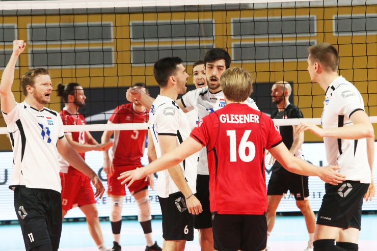 Volleyball / Löwen besiegen Adler: Luxemburger Herren gewinnen gegen Österreich mit 3:0