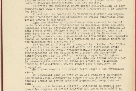 Zeitgeschichte / „Nécessité fait loi“: La crise du logement et la protection des locataires dans les années 1920