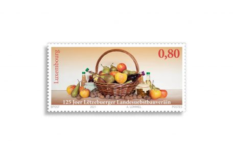 Briefmarke zum 125-jährigen Jubiläum des Landesobstbauvereins