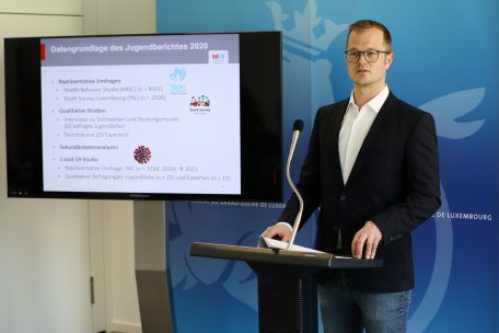 Prof. Dr. Robin Samuel von der Uni.lu hat das Projekt Jugendbericht geleitet