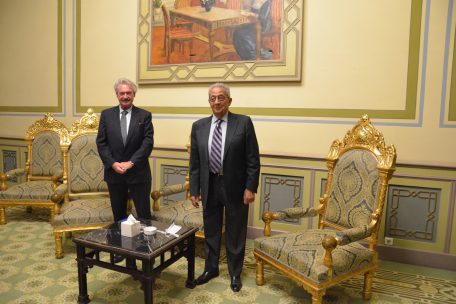 Das Meeting zwischen Asselborn und Amr Mussa fand im Marriott-Hotel nahe des Nils statt