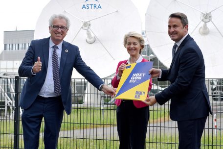 Next Generation EU / Ursula von der Leyen überbringt Luxemburg Zustimmung für Wiederaufbauplan