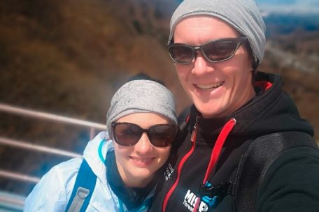 Steve Clement mit seiner Frau Daryna Panasiuk