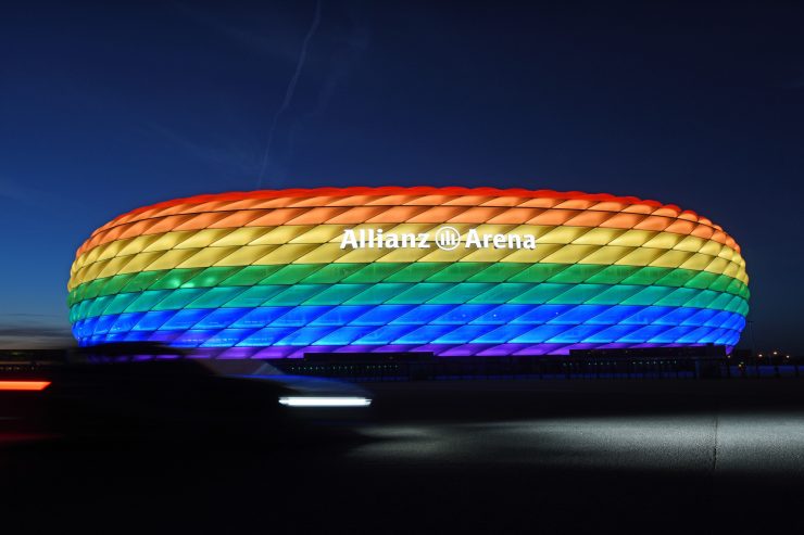 Fußball-EM / UEFA lehnt Antrag zu Münchener Stadion-Beleuchtung in Regenbogenfarben ab