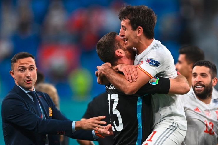 Euro 2020 / Nach dem Zittersieg gegen die Schweiz – so jubelt Spanien