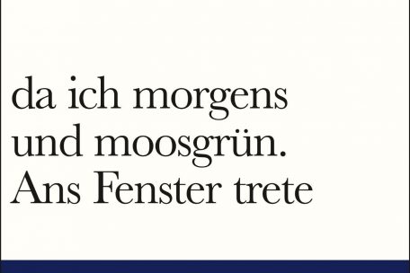 Friederike Mayröcker: „da ich morgens und moosgrün. Ans Fenster trete“, Suhrkamp Verlag, Berlin 2020, 24 Euro