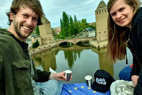 Frank Metscher und seine beste Freundin Claire Wagener