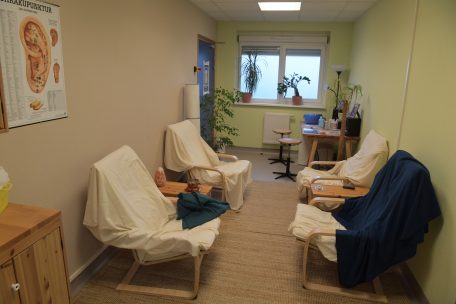 Der Akupunktur-Raum im „Abrigado“