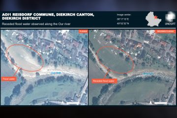 Naturkatastrophe / Beeindruckende Satellitenbilder bezeugen „Jahrhundertereignis“ – Bodenversiegelung wohl nicht ausschlaggebend