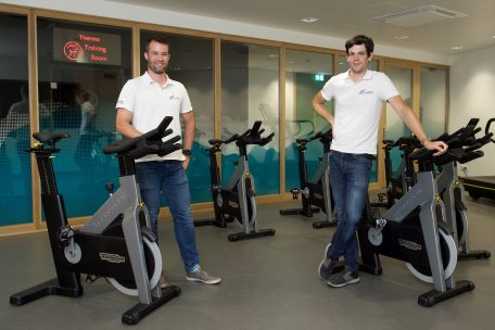 Die beiden Sportwissenschaftler des LIHPS: Eric Besenius (l.) und Frédéric Margue