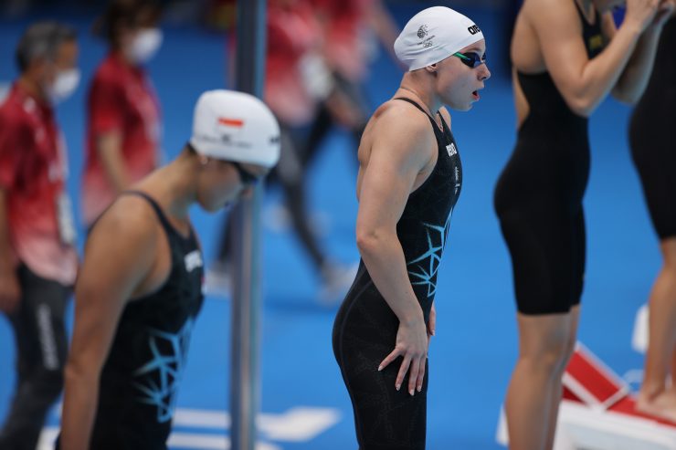 Tokyo 2020 / Schwimmerin Julie Meynen bleibt hinter Erwartungen zurück, lässt sich aber nicht aus der Ruhe bringen