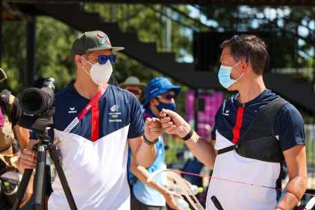 Jeff Henckels mit seinem Coach Luc Schuler