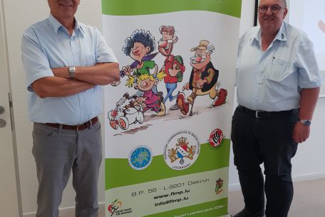 FLMP-Präsident Romain Buschmann und Generalsekretär Georges Kintziger
