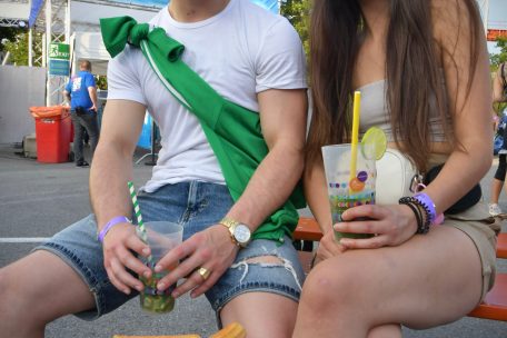 Die besten Freunde Sonia (21) und Dean (23) freuten sich darüber, Sido live in Luxemburg zu sehen