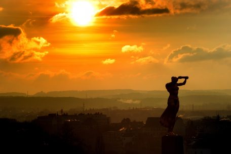 Sonnenuntergang im Dezember 2012 