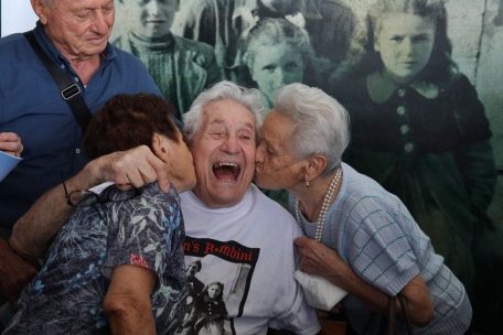 Italien / US-Weltkriegsveteran trifft drei Italiener nach 77 Jahren in Bologna 