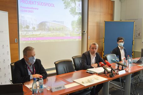 Dr. René Metz, Georges Mischo und Sam Saberin (v.l.n.r.)