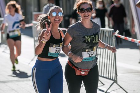 Strahlende Gesichter beim Restart der Straßenläufe