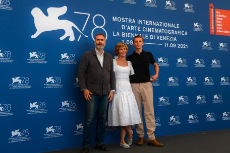 V.l.: Xavier Giannoli, Cécile de France und Benjamin Voisin