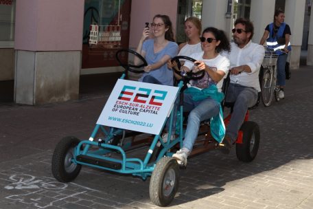Sportlich-entspannt brachen verschiedene Besucher am späten Nachmittag in Richtung „Ellergronn“ auf