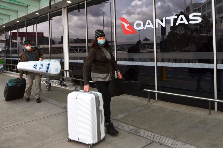 Australien / Qantas wird international nur geimpfte Passagiere transportieren