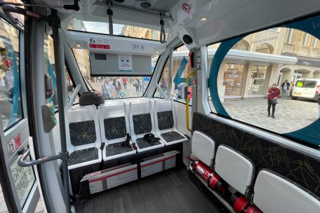 Blick ins Innere des Busses
