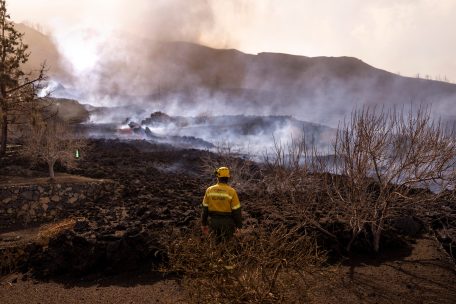 Kanaren / Touristen wollen lieber den Vulkan beobachten, als die Insel La Palma zu verlassen