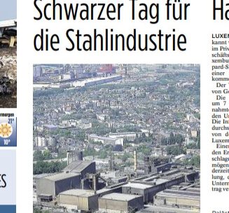 Die Titelseite vom Tageblatt des 23. September 2011