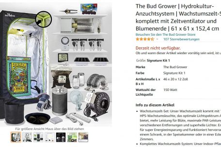 Auch für alle ohne „grünen Daumen“: Typisches Angebot für die Mini-Plantage zu Hause beim Versandhändler Amazon