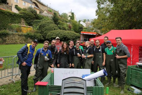 Gute Laune bei den Organisatoren